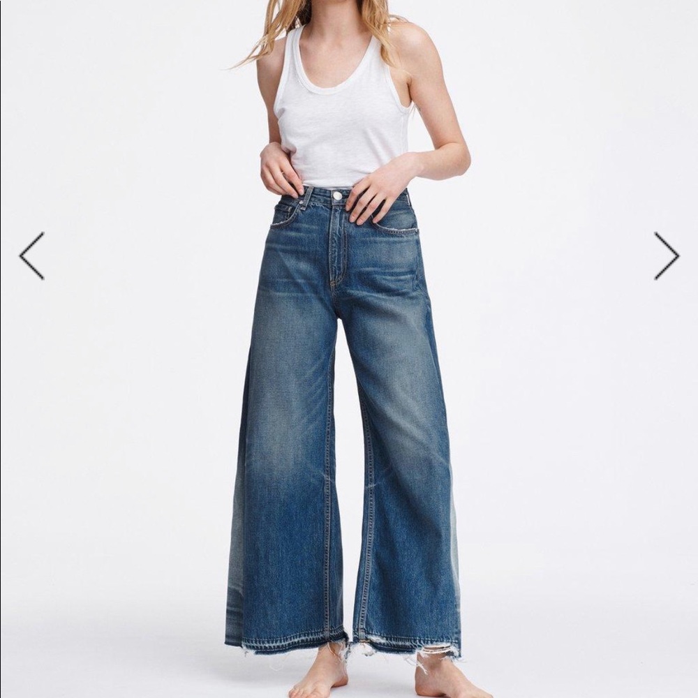 Rag & Bone Ruth Super High-Rise Ankle Wide Leg